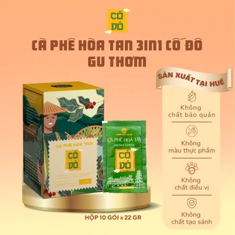 Cố Đô 3in1 Instant Coffee Box - Aromatic (10 sachets x 22g)