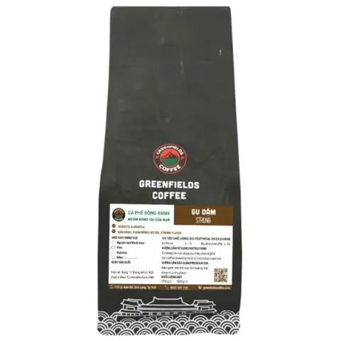 Greenfields Coffee Bold Phin Coffee, Pure Roast (No Additives) 250g