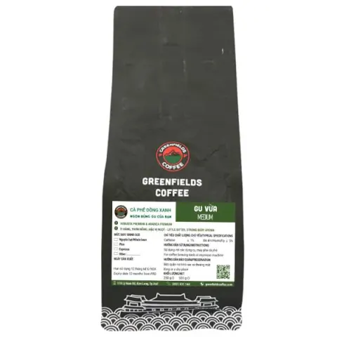 Greenfields Coffee Balanced Phin Coffee, Pure Roast (No Additives) 250g