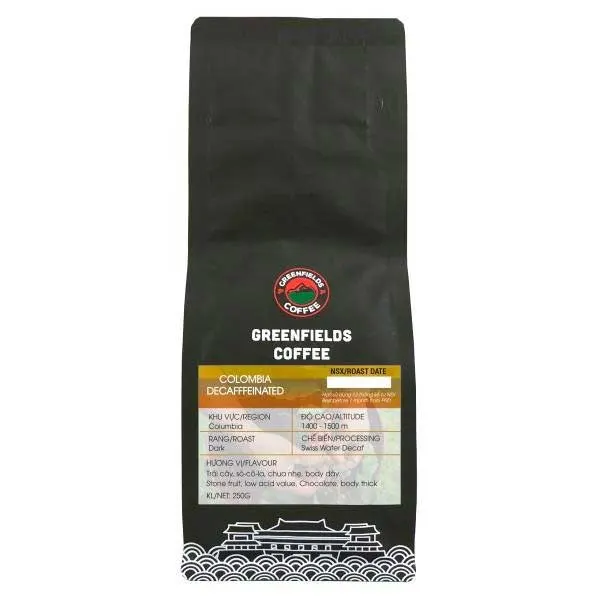 디카페인 Robusta 커피 - "카페인 프리" 커피 250g