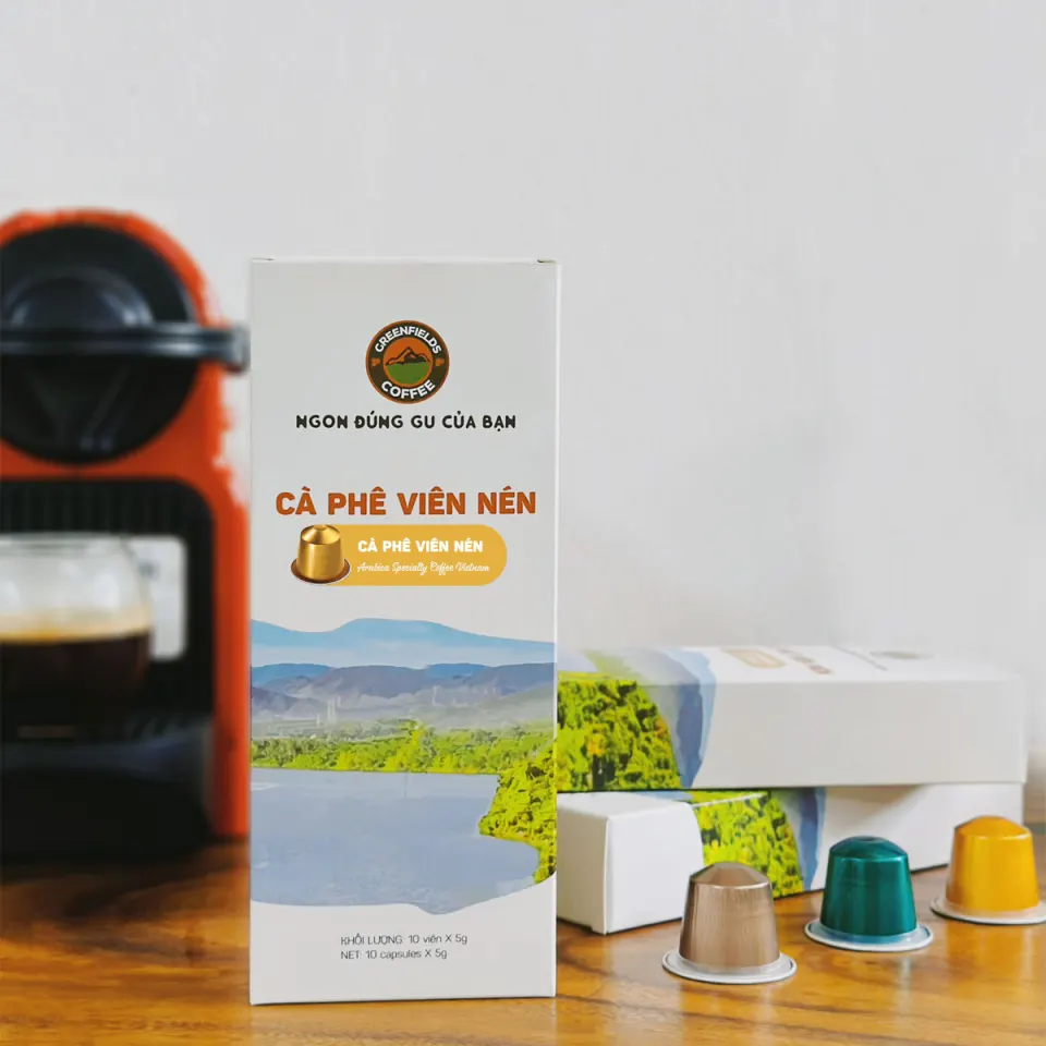 ARABICA SPECIALTY COFFEE VIETNAM specialty coffee capsules by Greenfields Coffee, for Nespresso machines