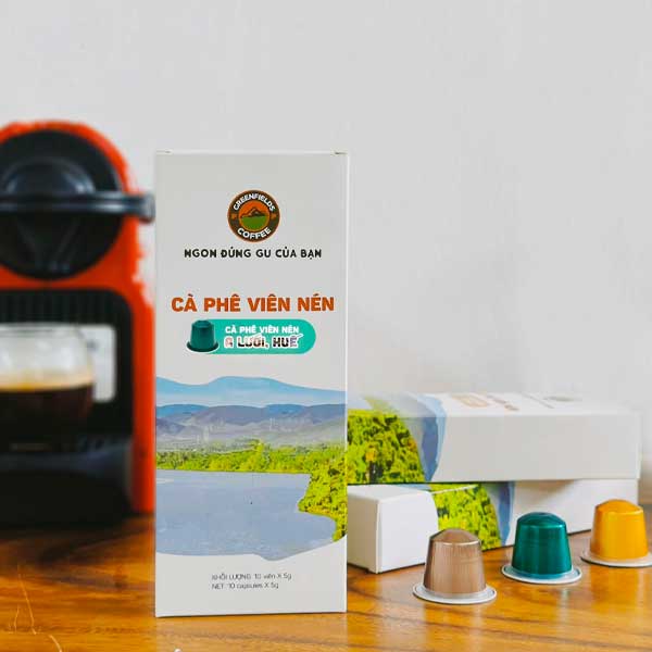 Cà phê viên nén đặc sản Huế ARABICA A LƯỚI Greenfields Coffee dành cho máy Nespresso